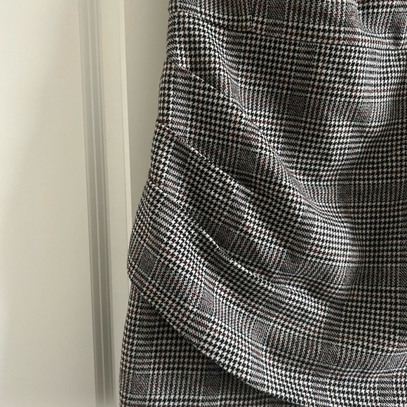 New HOUSE of Harlow Houndstooth Wool Blend Strapless Ruched Academia She… - Picture 5 of 9